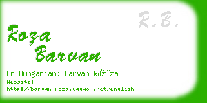 roza barvan business card